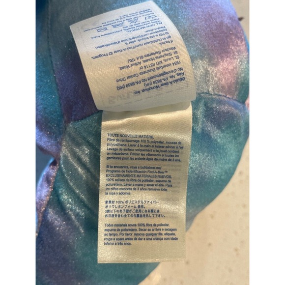 Build a Bear Sea‎ Splash Rainbow Dolphin 18" Plush/Puppet Purple 2014 retired - Picture 4 of 12